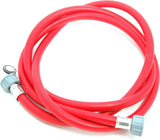 2.5M Red Washing Machine Dishwasher Inlet Pipe Hose Hot Water Feed 3/4 Thread