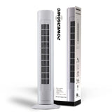 29 Inch Cooling Tower Fan White Oscillating Fan 3 Speed Lightweight