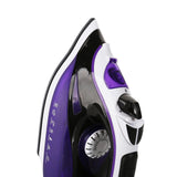Ovation 2300W Electric Steam Iron Ceramic Soleplate White & Purple Self Cleaning