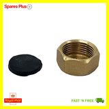 3/4" Washing Machine Blanking Cap Nut & Washer Seal - Dishwasher TAP Blocker
