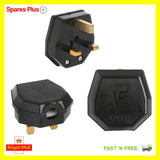 Strong Shatter Proof 3 Pin UK Mains Socket Plug Adapter Fused 13AMP Vacuum Plug