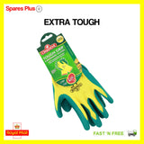 Oakdene Yellow Green Super Tough Thorn Gardening Gloves Large Size 9 Re Usable