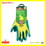 Oakdene Yellow Green Super Tough Thorn Gardening Gloves Large Size 9 Re Usable